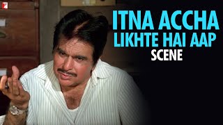 Scene Itna Accha Likhte Hai Aap  Mashaal  Dilip Kumar Amrish Puri  Dilip Kumar Best Movie Scene [upl. by Deacon894]