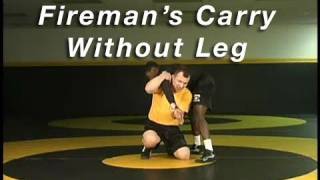 2 on 1 to No Leg Firemans Carry  Cary Kolat Wrestling Moves [upl. by Giffie]