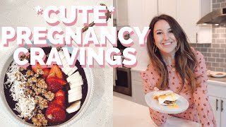 MAKING MY TOP 3 PREGNANCY CRAVINGS  twin pregnancy  heather fern [upl. by Reyaht]