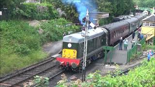 Station Alresfort HampshireEngeland  Watercress Line Diesel Gala 2024 [upl. by Noivert]