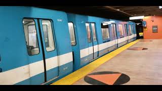 MONTREAL METRO Joliceur Station Stop MR73 Trainset [upl. by Alfons]