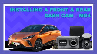 MG4 Front and Rear Dash Cam EASY Install and unboxing  Nextbase 522GW [upl. by Ahsiat37]