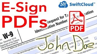 eSign PDF Setup Training on SwiftCloud  Feb 2019 [upl. by Teodora]