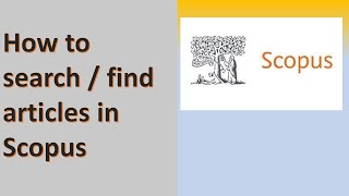 How to search in Scopus [upl. by Aemat]