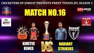 JPL MATCH NO 16 KINETIC KINGS VS RADIANT STRIKERS [upl. by Ardiekal]