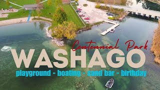 Lylas FunFilled Birthday Boating at Washago Centennial Park  Ontario [upl. by Niwrek]