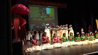 KCWA Onam 2014  KCWA dance class students [upl. by Latsyek]