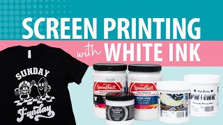 Screen Printing White Water Based Ink on Dark Shirts [upl. by Eynahpets]