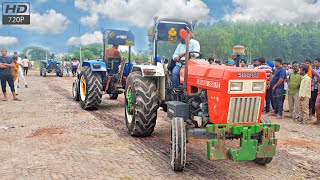 Swaraj 855 Nirman vs sonalika 55 tractor tochan [upl. by Ytte]