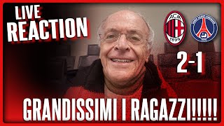 COMMOVENTI EMOZIONANTI GIOCA IL MILAN Serata meravigliosa di Champions [upl. by Eneladgam698]