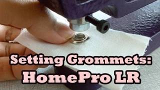 Setting Grommets with HomePro LR  Lucys Corsetry [upl. by Carbo]