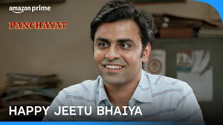 Moments That Made Jeetu Bhaiya Smile  Panchayat  Prime Video India [upl. by Naillimixam931]