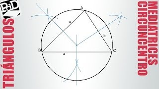 Mediatriz de un triangulo  Circuncentro [upl. by Anivlac]