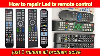 Remote control  How to repair led tv remote [upl. by Knowling]