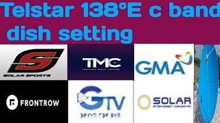 Telstar 18 at 138°e c band Dish setting 138e new update  telsatr 138°e channel list 2024 [upl. by Gabriela]