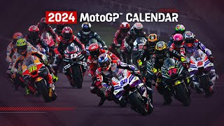 The provisional 2024 MotoGP™ Calendar 🗓️ [upl. by Ecirtnahs]