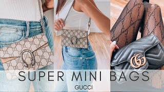 Are GUCCI Super Mini Bags worth it  Marmont or Dionysus What actually fits Wear as belt bag [upl. by Indys]