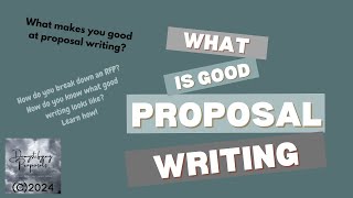 How To Write for Proposals [upl. by Auqinot932]