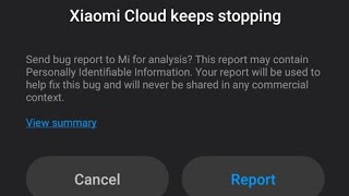 how to fix xiaomi cloud keeps stopping problem 2023  unfortunately xiaomi cloud has stopped problem [upl. by Dex]