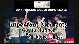 Thomas Cups QF 2024  Malaysia 🇲🇾 happy moment hope to see this moment 2 more times [upl. by Haelahk]