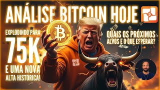 🚨💥BITCOIN HOJE 75K E UMA NOVA ALTA HISTÓRICA E AGORA QUAIS OS PRÓXIMOS ALVOS E O QUE ESPERAR [upl. by Akemat546]