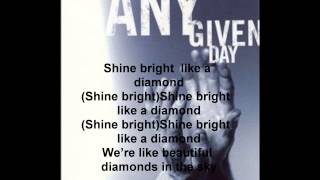 Any Given Day  Diamonds Rihanna metalcore cover LYRICS [upl. by Sucram357]