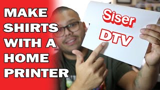 How to print shirts using inkjet printer at home with Siser Easycolor DTV Direct To vinyl tshirts [upl. by Denoting]