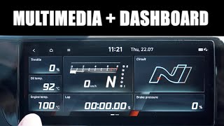 HYUNDAI i20N MULTIMEDIA  DASHBOARD [upl. by Lawton]