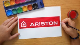 How to draw the ARISTON logo [upl. by Nageam880]