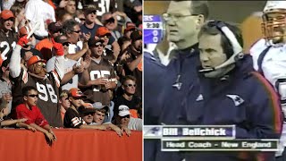 Browns fans taunt Bill Belichick in his first return to Cleveland 2000 [upl. by Nicolea551]