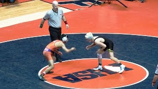 Austin Gomez Glenbard North vs Anthony Madrigal OPRF 2016 126 lbs Finals Highlights [upl. by Mailliwnhoj838]