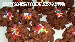 Resepi Biskut Semperit Susu Coklat 4 Bahan [upl. by Eilegna356]