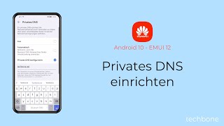 Privates DNS einrichten  Huawei Android 10  EMUI 12 [upl. by Araec]