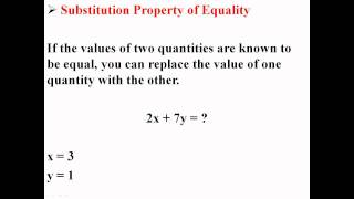 Substitution Property of Equality [upl. by Aleel]