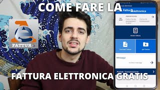 Come fare la fattura elettronica gratis tramite app  Tutorial [upl. by Norene]