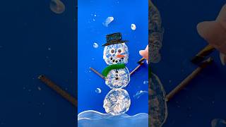 Build a Snowman kidscrafts kidslearning kidsactivities sensoryplay painting kidspaint crafts [upl. by Asinla]