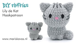 Lily de Kat Amigurumi knuffel haken voor beginners  Nederlands [upl. by Ajram]