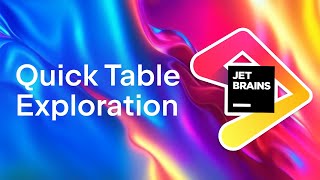 Quickly explore database tables in any JetBrains IDE [upl. by Ohare993]