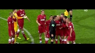 GEILSTE ROTE KARTE EVER Torwart Abwurf  Schiri Rot DFB Pokal KSCMSV 311012 [upl. by Bjorn]