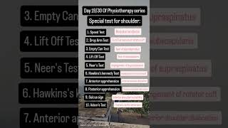 Day 1930 of physiotherapy series drrabiaarshad youtubeshorts viralvideo shoulder shouldertest [upl. by Lewendal]