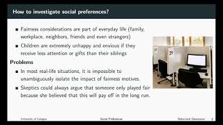 Behavioral Operations  Social Preferences 2 [upl. by Naneek]