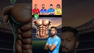 Athletes Six packs Competition 🤯😱 sixpack ytshorts viratkohli trending [upl. by Bilac]