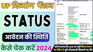 How to Check Divyang Pension Status Online 2024  Divyang Pension Application Status Check [upl. by Atived]