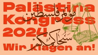 Palestine Congress Tribunal in German with English automatic captions [upl. by Ahseral801]