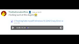 PREVIEW Windows 10 22H2 Crazy Error with custom sound scheme [upl. by Ahsiakal544]