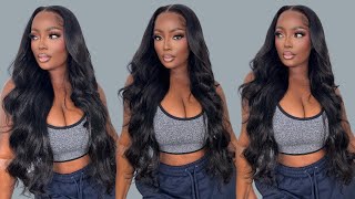 BEST 28 INCH BODY WAVE WIG  WATCH ME INSTALL THIS 13X6 HD LACE FRONT WIG  WIGGINS HAIR [upl. by Ochs151]