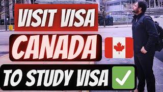 CONVERT CANADA VISIT VISA TO STUDY VISA [upl. by Uv]