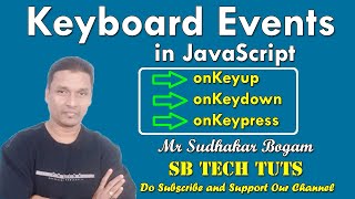 Keyboard Events in JavaScript  Events  JavaScript  CLASS46  Telugu  Web Technology [upl. by Dacey]