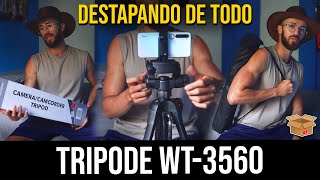 El Mejor TRIPODE Calidad Precio en MERCADO LIBRE COLOMBIA 🔥 WEIFENG WT 3560 📦 Destapando De Todo [upl. by Dennis]