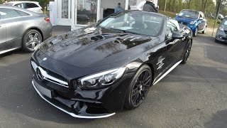 Mercedes Benz MB AMG SL 63 Roadster V8 Biturbo R231 convertible cabrio walkaround  interior K1221 [upl. by Anelys]